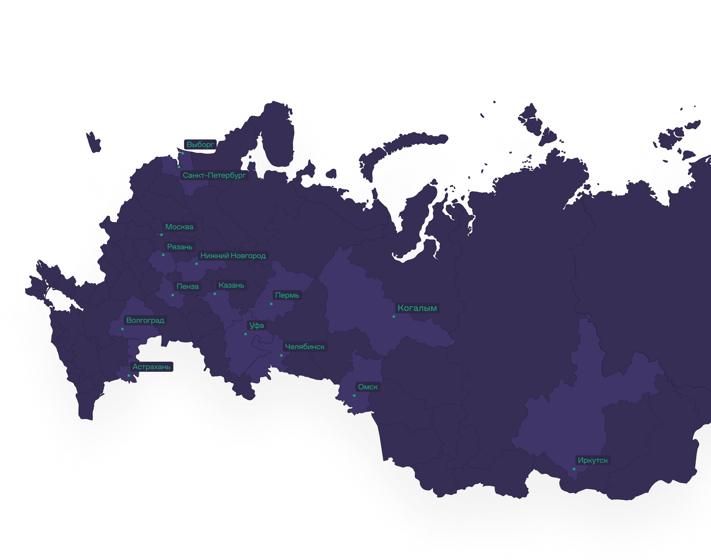 карта россии